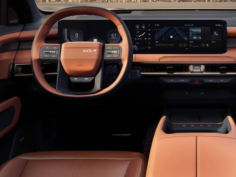 全新起亞Telluride官圖亮相,燃油混動雙選擇,11月洛杉磯車展首秀